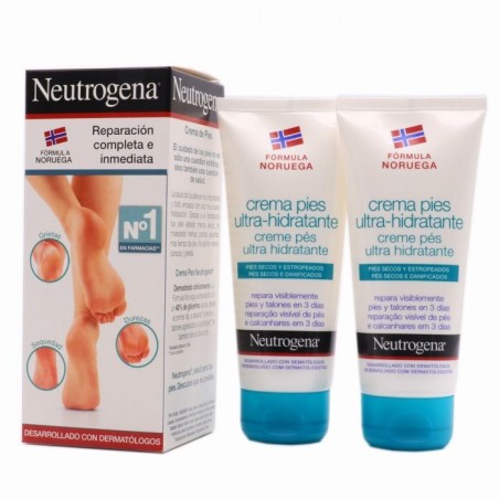 NEUTROGENA FORMULA NORUEGA PIES CREMA ULTRAHIDRATANTE 2 ENVASES 100 ml