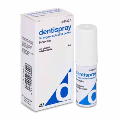 DENTISPRAY 50 mg/ml SOLUCION DENTAL 1 FRASCO 5 ml