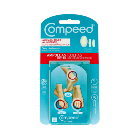 COMPEED AMPOLLAS HIDROCOLOIDE SURTIDO 5 U