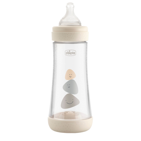BIBERON PLASTICO T SILICONA CHICCO PERFECT5 NEUTRO 4M+ FLUJO RAPIDO 300 ML
