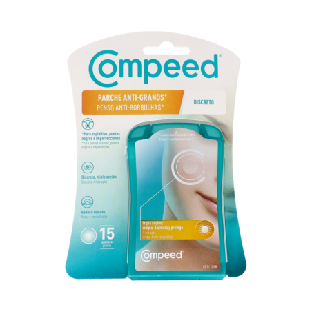 COMPEED PARCHE ANTI-GRANOS DISCRETO TRIPLE ACCION 15 UNIDADES