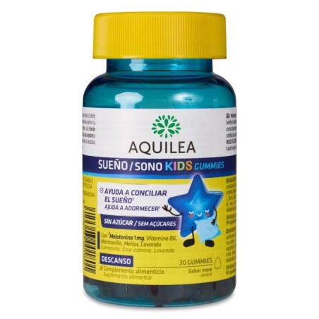 AQUILEA SUEÑO KIDS GUMMIES 30 GUMMIES SABOR MORA
