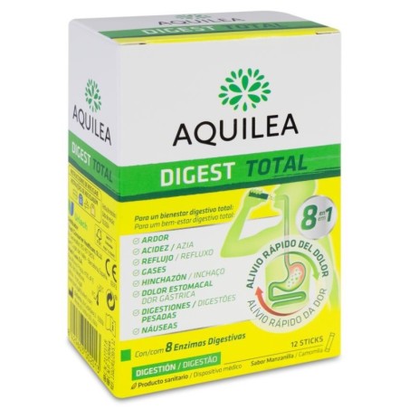 AQUILEA DIGEST TOTAL 12 STICKS 2,5 G SABOR MANZANILLA