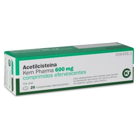 ACETILCISTEINA KERN PHARMA EFG 600 MG 20 COMPRIMIDOS EFERVES