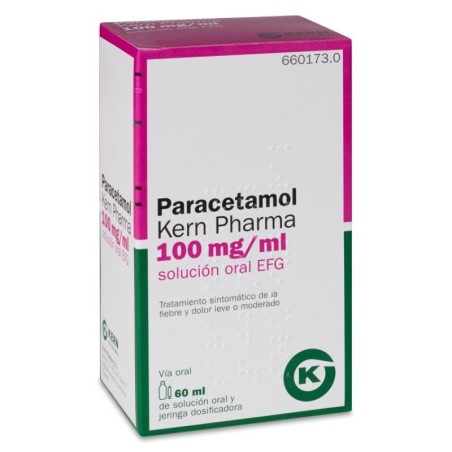 PARACETAMOL KERN PHARMA EFG 100 MG/ML SOLUCION ORAL 60 ML