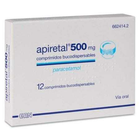 APIRETAL 500 MG 12 COMPRIMIDOS BUCODISPERSABLES