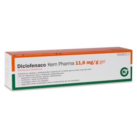 DICLOFENACO KERN PHARMA 10 MG/G GEL TOPICO 60 G