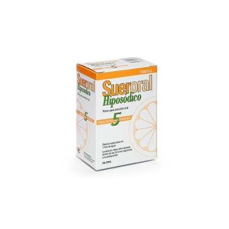SUERORAL HIPOSODICO 5 SOBRES POLVO SOLUCION ORAL
