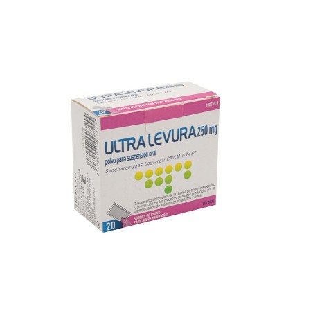 ULTRA-LEVURA 250 MG 20 SOBRES GRANULADO SUSPENSION ORAL