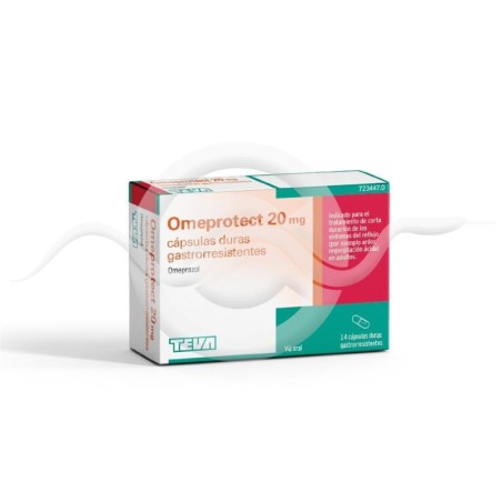 OMEPROTECT TEVA 20 MG 14 CAPSULAS GASTRORRESISTENTES (BLISTER)