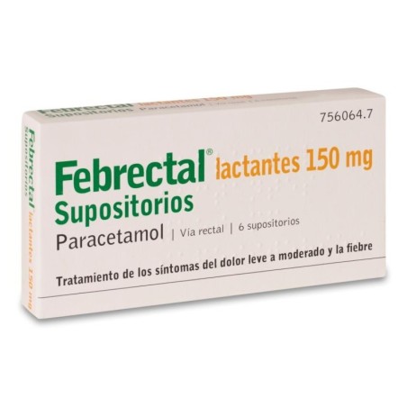 FEBRECTAL LACTANTES 150 MG 6 SUPOSITORIOS