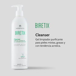 BIRETIX CLEANSER GEL LIMPIADOR PURIFICANTE 1 ENVASE 400 ML