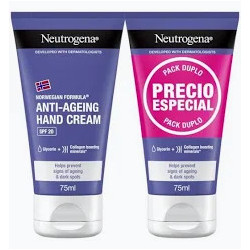 NEUTROGENA CREMA DE MANOS DUPLO ANTIEDAD Y ANTIMANCHAS SPF20 2X75 ML