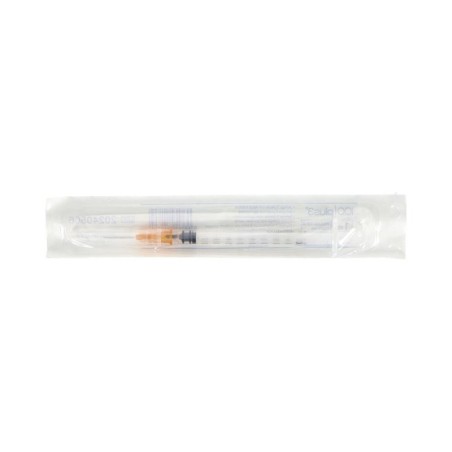 JERINGA DE INSULINA CON AGUJA ICO 100 UNIDADES 1 ml  0,5 x 16 mm 25 g