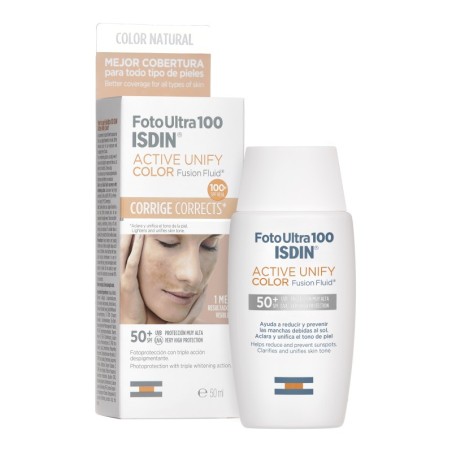 ISDIN FOTOULTRA 100 ACTIVE UNIFY 1 ENVASE 50 ml COLOR