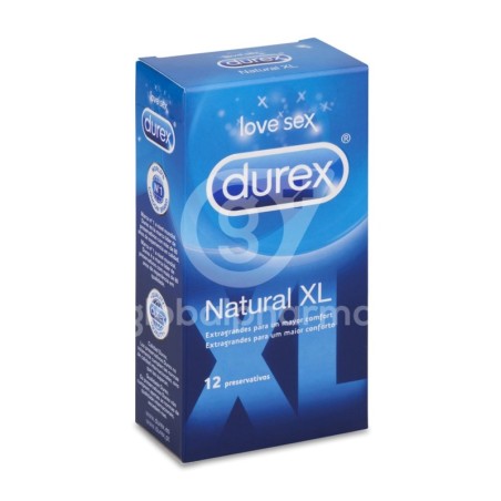DUREX NATURAL XL PRESERVATIVOS 12 UNIDADES
