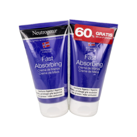 NEUTROGENA FORMULA NORUEGA CREMA DE MANOS RAPIDA ABSORCION 2 UNIDADES 75 ml