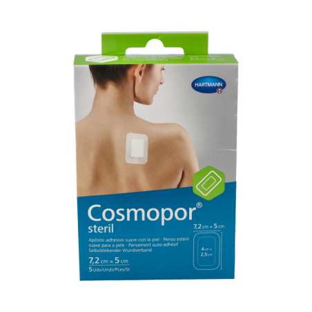 APOSITO ESTERIL COSMOPOR STERIL 5 UNIDADES 7,2 x 5 cm