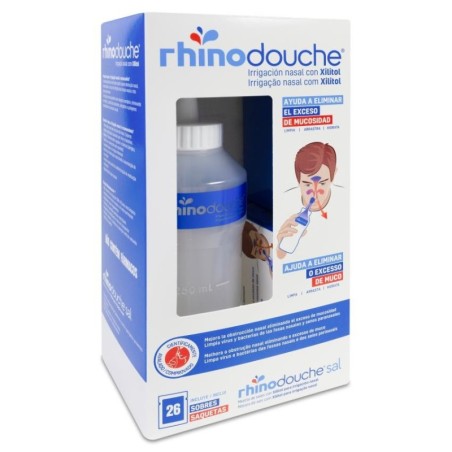 RHINODOUCHE PACK IRRIGADOR NASAL + RHINODOUCHE SAL 1 ENVASE 500 ml + 26 SOBRES 5 g