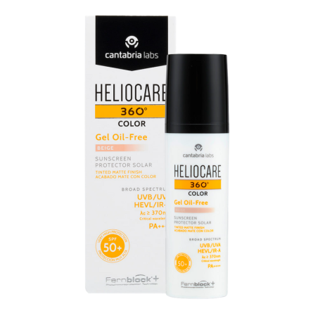 HELIOCARE 360º SPF 50+ COLOR GEL OIL-FREE PROTECTOR SOLAR 1 ENVASE 50 ML COLOR BEIGE