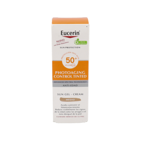 EUCERIN SUN PROTECTION 50+ GEL-CREME PHOTOAGING CONTROL MEDIO 1 ENVASE 50 ml