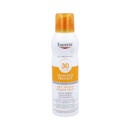EUCERIN SUN SPRAY 50+ OIL CONTROL DRY TOUCH TRANSPARENTE 1 ENVASE 200 ml