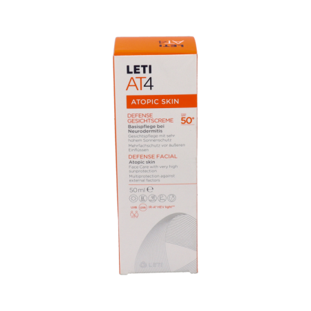 LETI AT4 DEFENSE PHOTOPROTECT FACIAL SPF 50+ 1 TUBO 50 ml