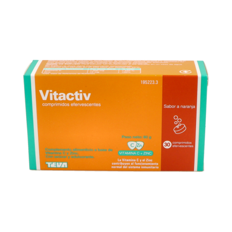 VITACTIV 30 COMPRIMIDOS EFERVESCENTES SABOR NARANJA