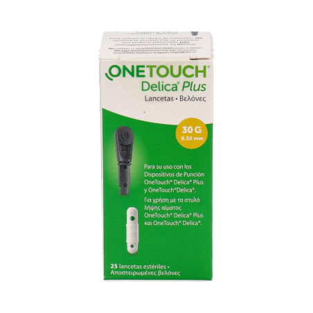 ONETOUCH DELICA PLUS LANCETAS 25 LANCETAS