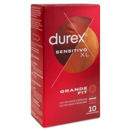 DUREX SENSITIVO XL PRESERVATIVOS 10 UNIDADES