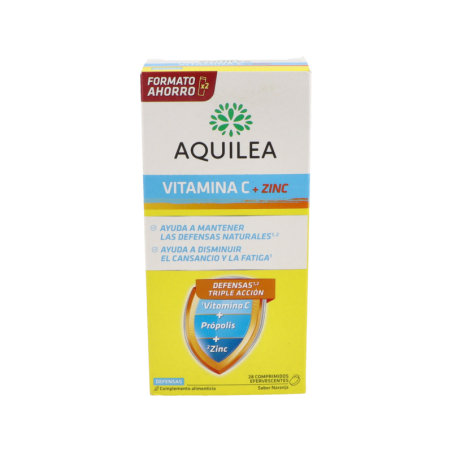 AQUILEA VITAMINA C + ZINC 28 COMPRIMIDOS EFERVESCENTES