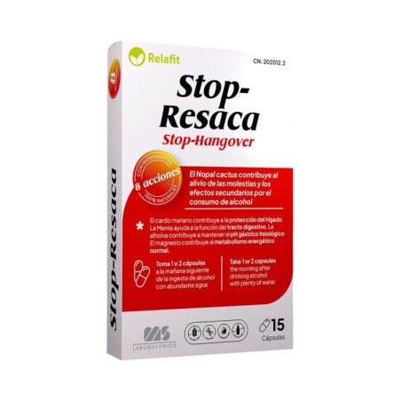 RELAFIT STOP RESACA 15 CAPSULAS