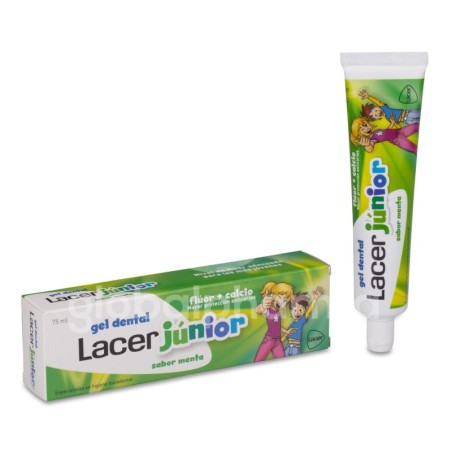 LACER JUNIOR GEL DENTAL 1 TUBO 75 ml SABOR MENTA