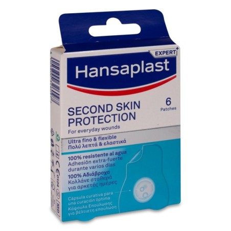 HANSAPLAST SECOND SKIN PROTECTION 6 PARCHES 73 mm x 36 mm