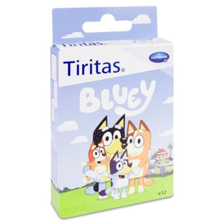 TIRITAS BLUEY APOSITO ADHESIVO 12 UNIDADES 3 TAMAÑOS