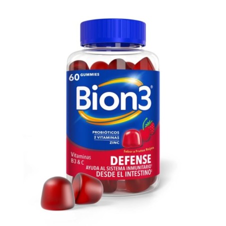 BION 3 DEFENSE 60 GUMMIES SABOR FRUTOS ROJOS