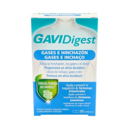 GAVIDIGEST GASES E HINCHAZON 30 CAPSULAS