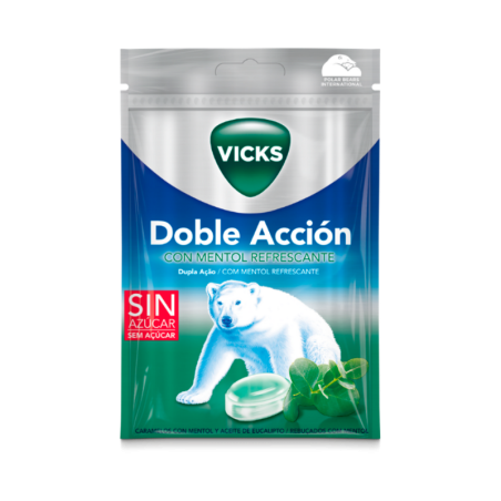 VICKS CARAMELOS DOBLE ACCION 1 ENVASE 72 g