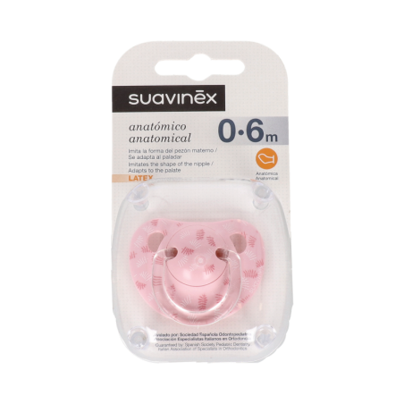CHUPETE LATEX ANATOMICO SUAVINEX 0 - 6 MESES 1 UNIDAD