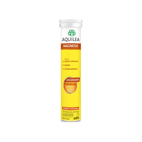 AQUILEA MAGNESIO 375 mg 14 COMPRIMIDOS EFERVESCENTES SABOR LIMON