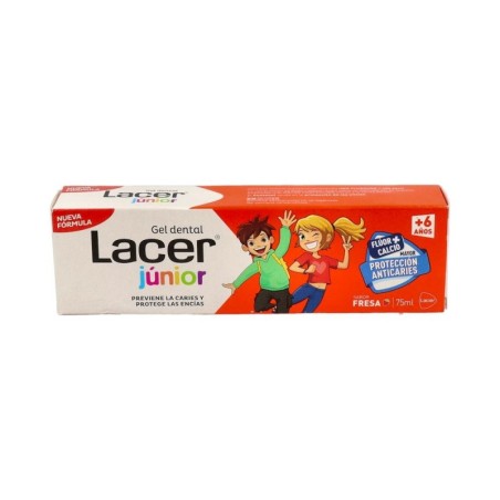 LACER JUNIOR GEL DENTAL 1 TUBO 75 ml SABOR FRESA