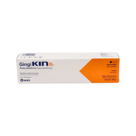 GINGIKIN B5 PASTA DENTAL 1 TUBO 125 ml SABOR MENTA SUAVE