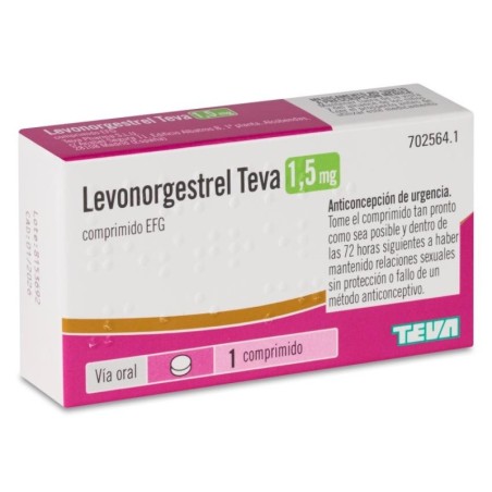 LEVONORGESTREL TEVA EFG 1,5 mg 1 COMPRIMIDO