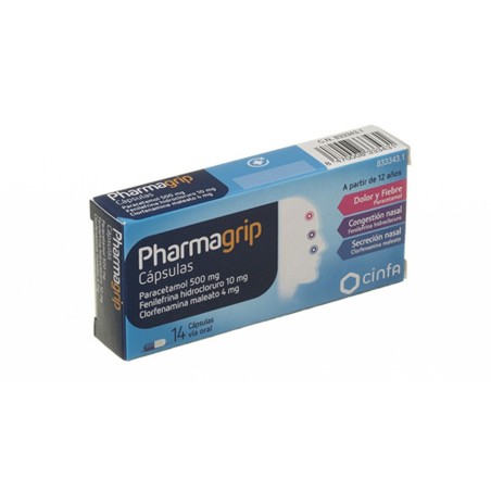 PHARMAGRIP CONGESTION Y SECRECION NASAL 14 CAPSULAS